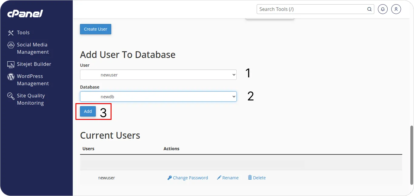 آموزش ساخت دیتابیس در cPanel برای وردپرس آموزش ساخت دیتابیس در cPanel برای وردپرس